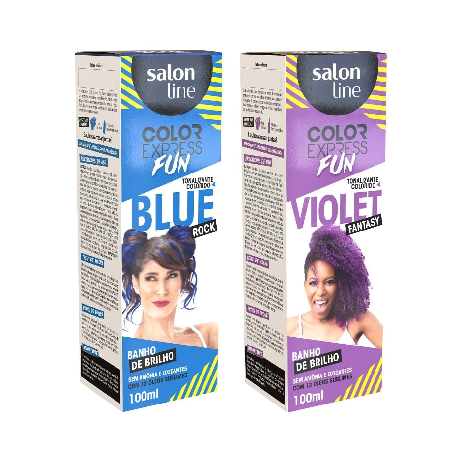 Kit Color Express Fun Blue Rock + Violet Fantasy Salon Line