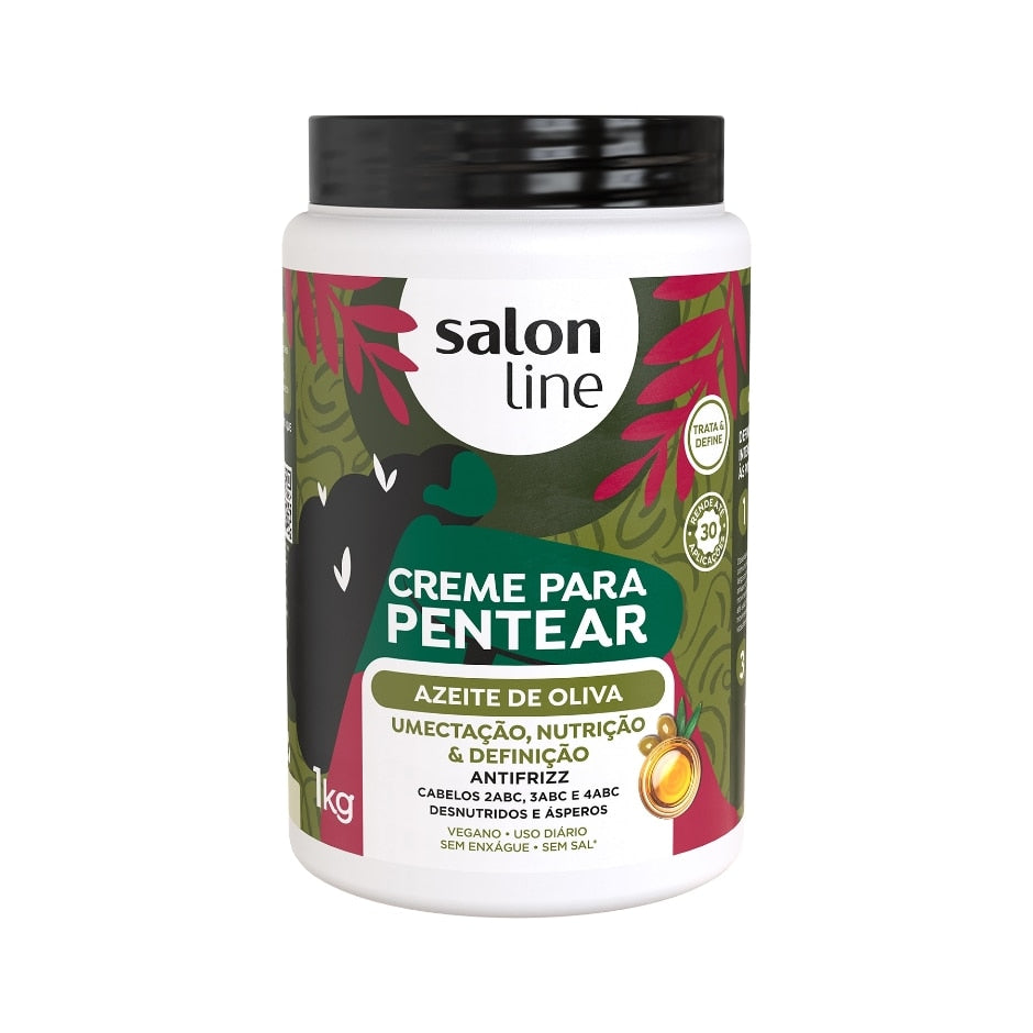 Creme Para Pentear Azeite de Oliva Salon Line 1kg