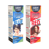 Kit Color Express Fun Blue Rock + Fancy Red Salon Line