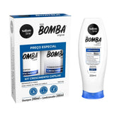 Kit SOS Bomba Original 200ml com Defrizante Salon Line