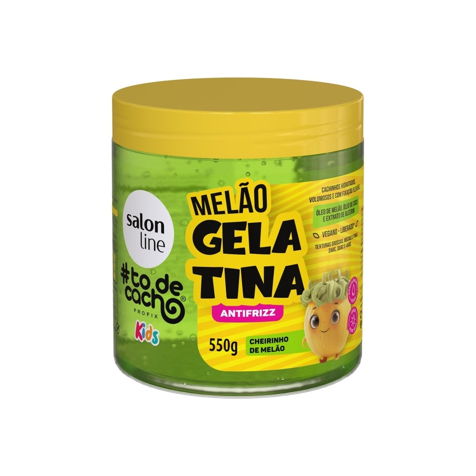 Gelatina Melão #todecacho Kids Antifrizz 550g