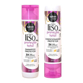 Kit Shampoo e Condicionador Meu Liso Proteção Total Salon Line