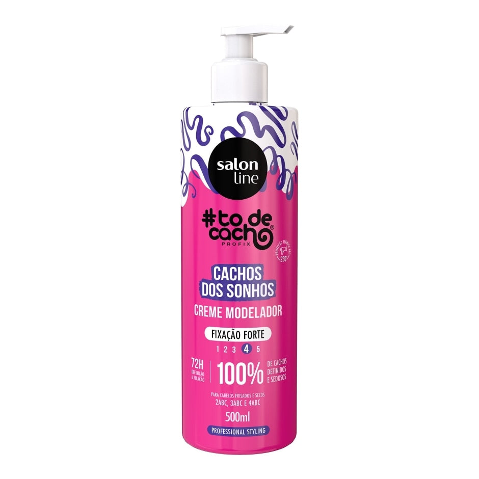 Creme Modelador Forte #todecacho Cachos dos Sonhos 500ml