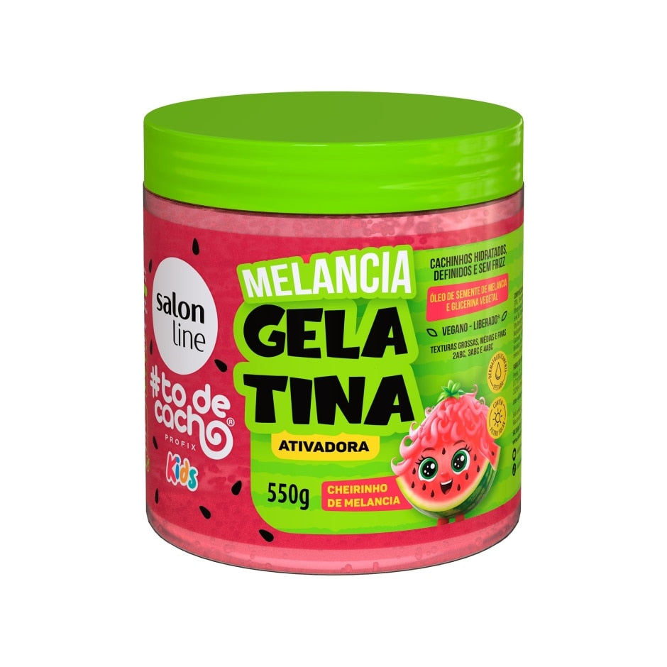 Gelatina Melancia #todecacho Kids Ativadora 550g