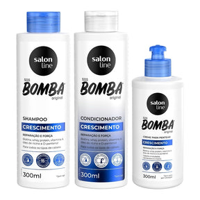 Kit SOS Bomba Original Shampoo + Condicionador + Creme de Pentear 300ml