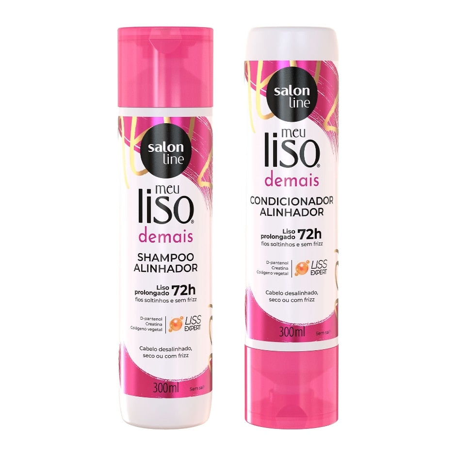 Kit Shampoo e Condicionador Meu Liso Demais