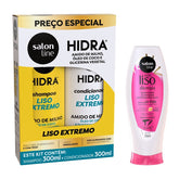 Kit para cabelos lisos com Hidra Liso Extremo e Meu Liso Demais Salon Line