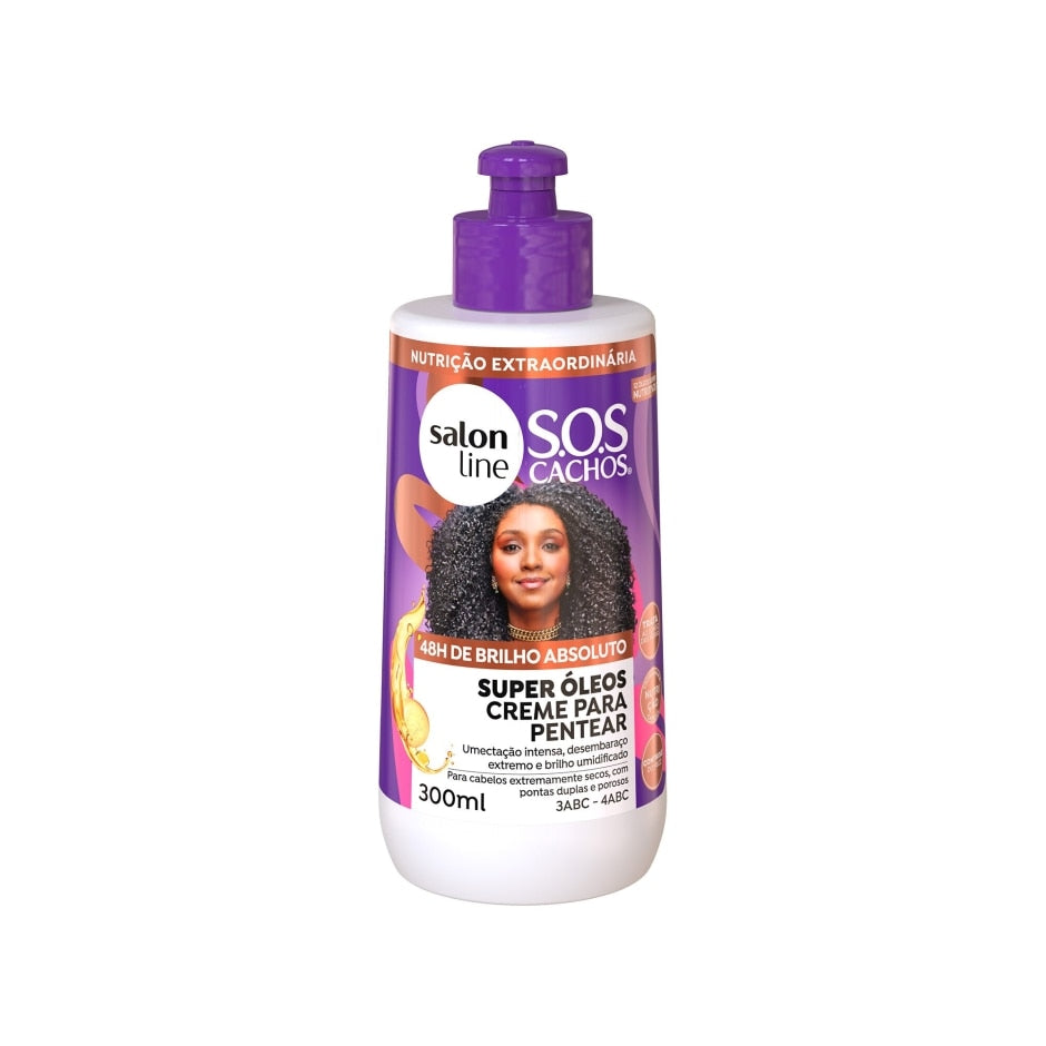 Creme para Pentear SOS Cachos Super Óleos Salon Line 300ml