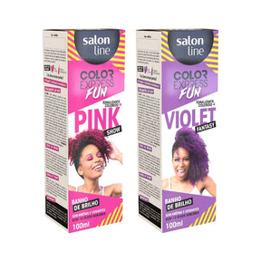 Kit Color Express Fun Pink Show + Violet Fantasy Salon Line