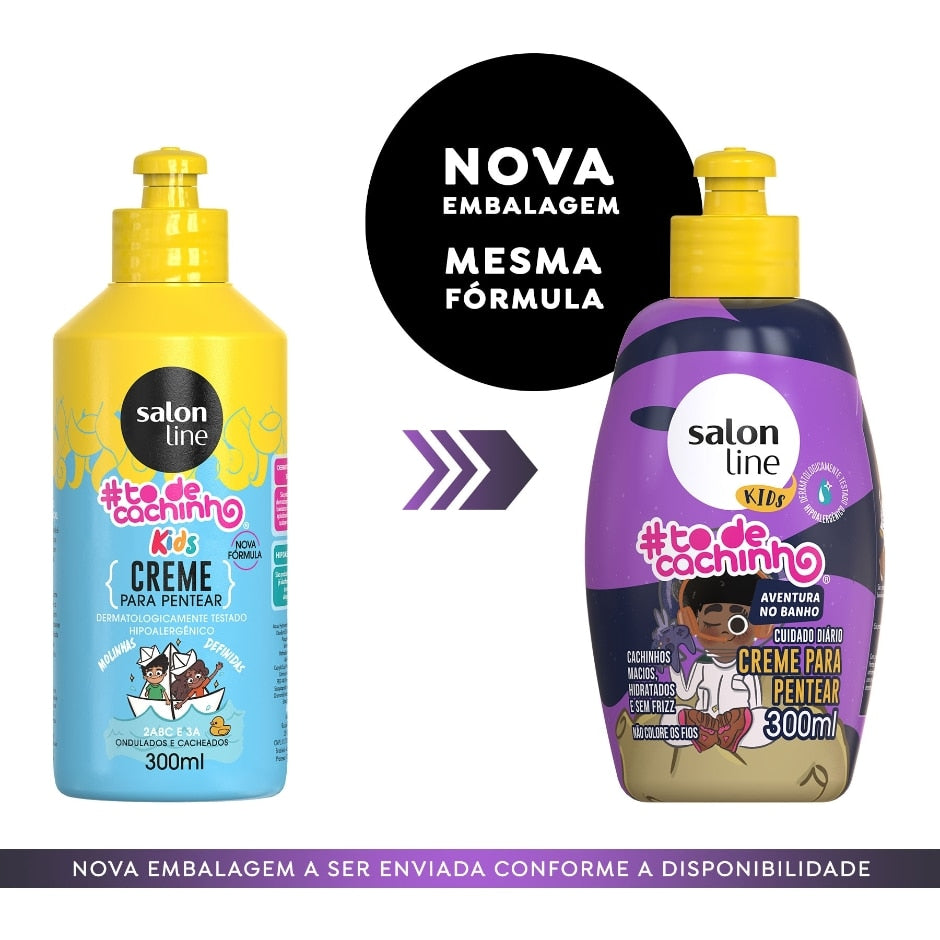 Creme para Pentear #todecachinho Kids Aventura no Banho Salon Line 300ml