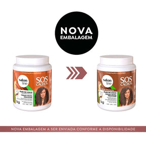 Creme para Pentear SOS Cachos Coco Tratamento Profundo Salon Line 1kg