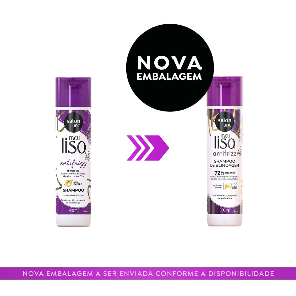 Kit Shampoo e Condicionador Meu Liso Antifrizz