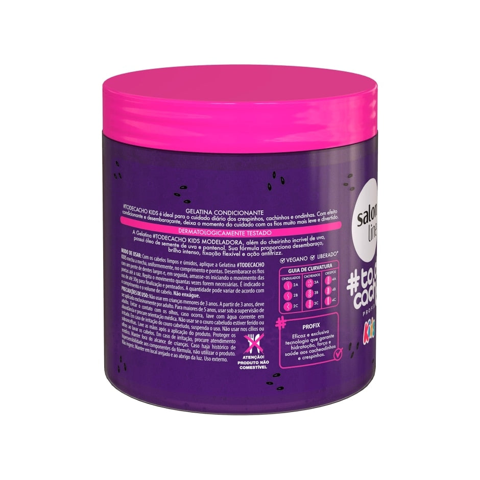 Gelatina Uva #todecacho Kids Modeladora 550g