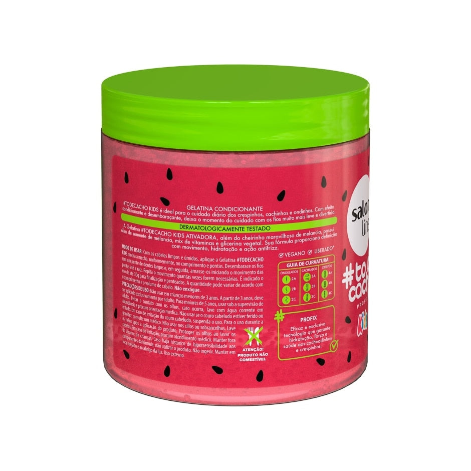 Gelatina Melancia #todecacho Kids Ativadora 550g