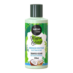 Caixa com 6 unidades de Shampoo Maria Natureza Hidratação Sem Pesar Salon Line 250ml