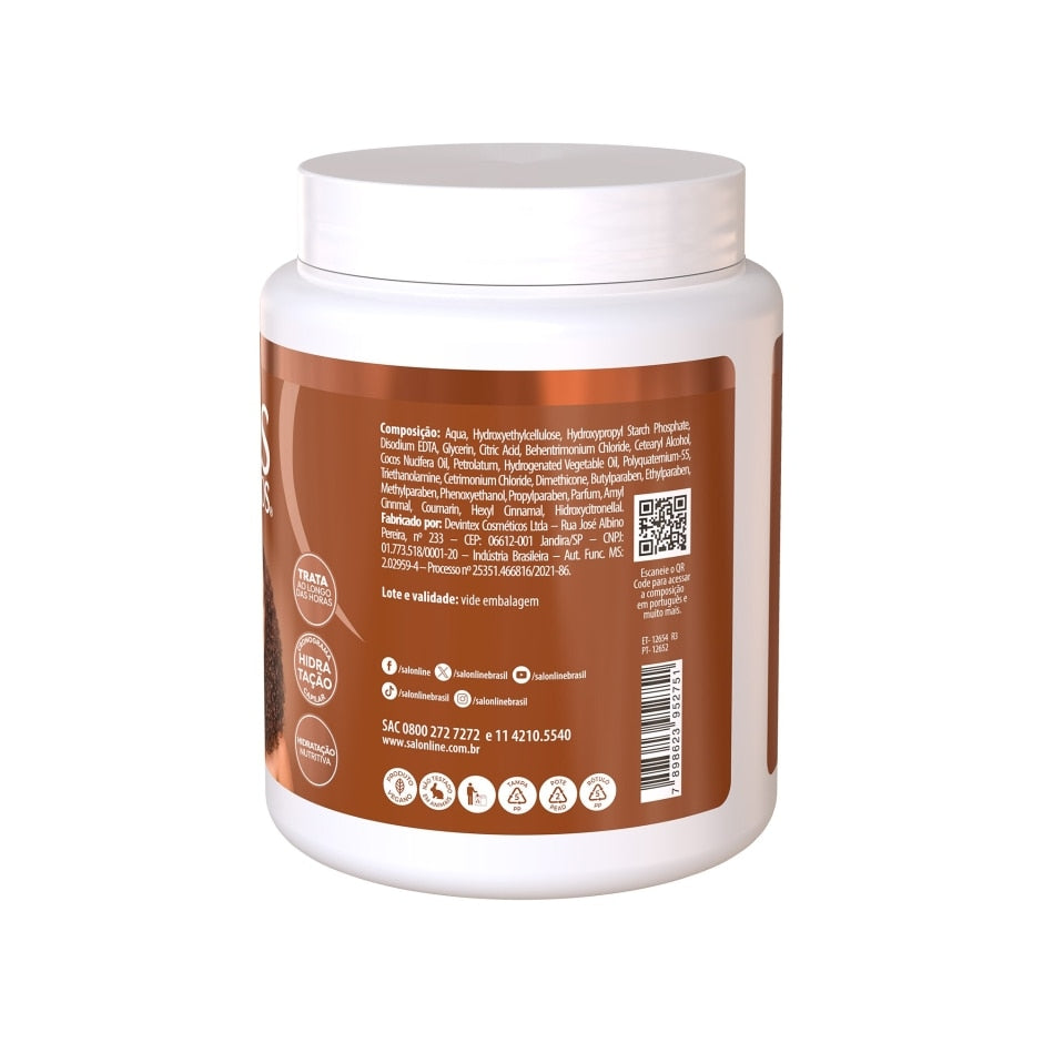 Creme para Pentear SOS Cachos Coco Tratamento Profundo Salon Line 1kg