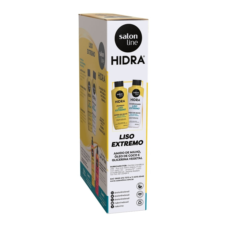 Kit Shampoo + Condicionador Hidra Amido de Milho Salon Line 300ml