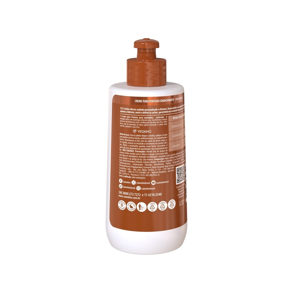 Creme para Pentear S.O.S Cachos Coco Tratamento Profundo 300ml