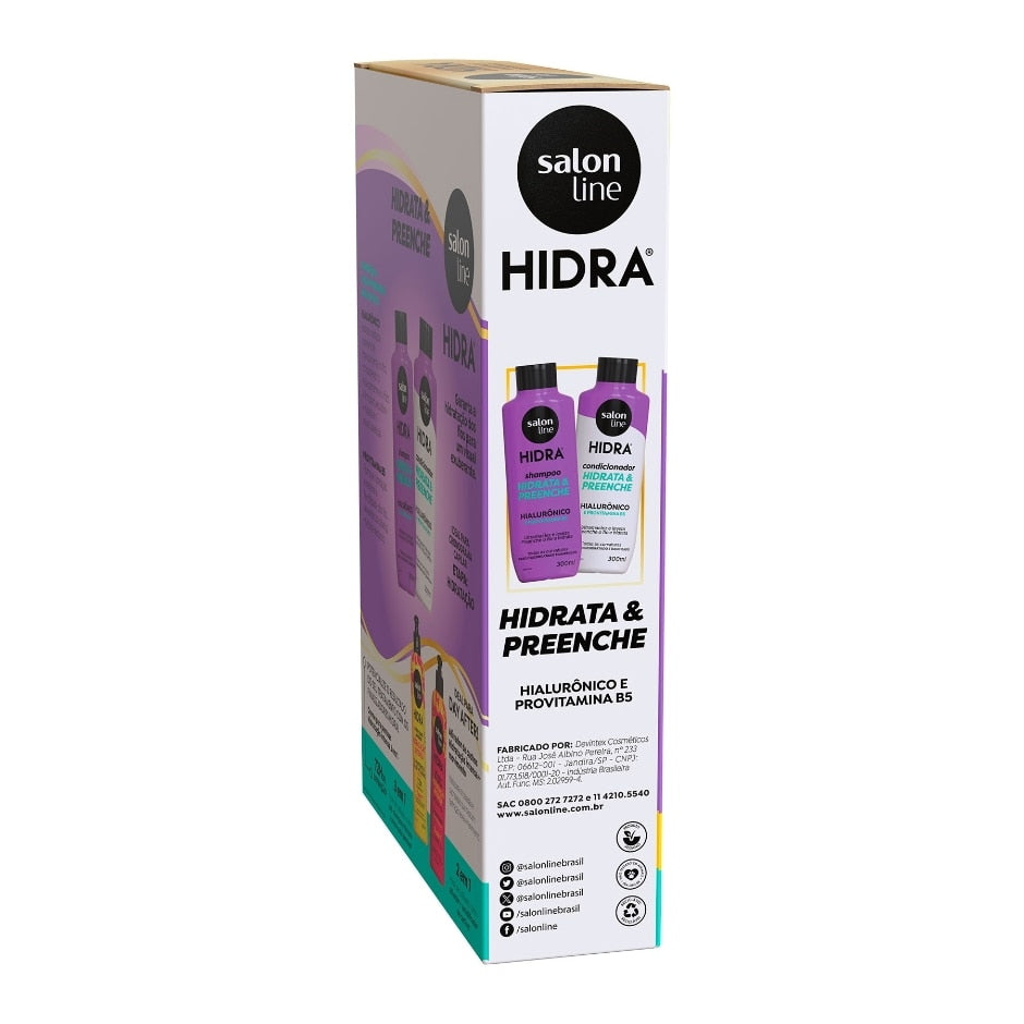 Kit Shampoo e Condicionador Hidra Hialurônico Salon Line 300ml