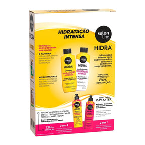 Hidratação para Cabelos Ressecados Shampoo + Condicionador + Cremáscara - Salon Line