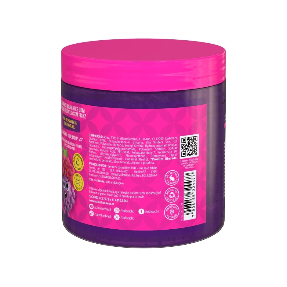 Gelatina Uva #todecacho Kids Modeladora 550g