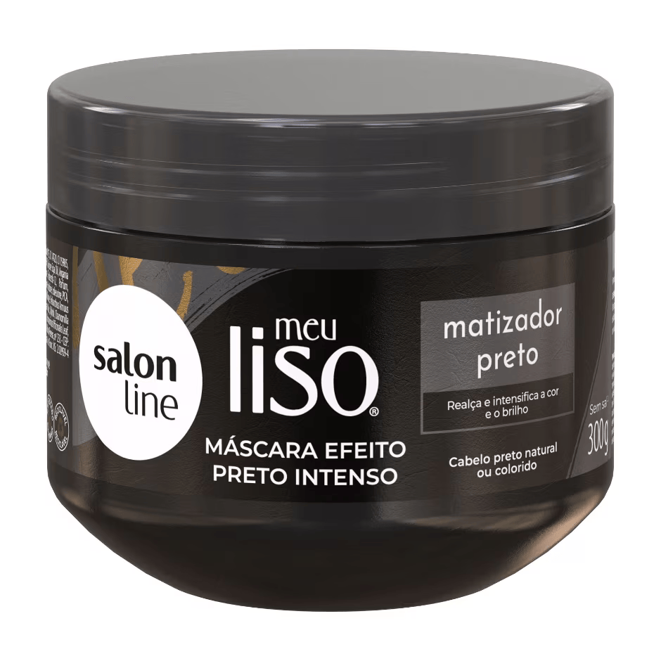 Máscara Meu Liso Matizador Preto Salon Line 300g